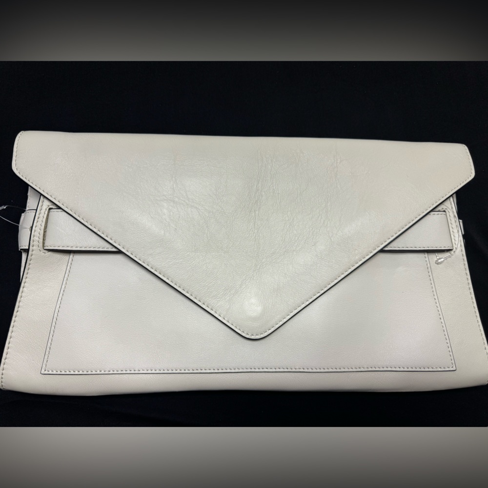 rag & bone Cream Leather Envelope Clutch - Picture 7 of 14